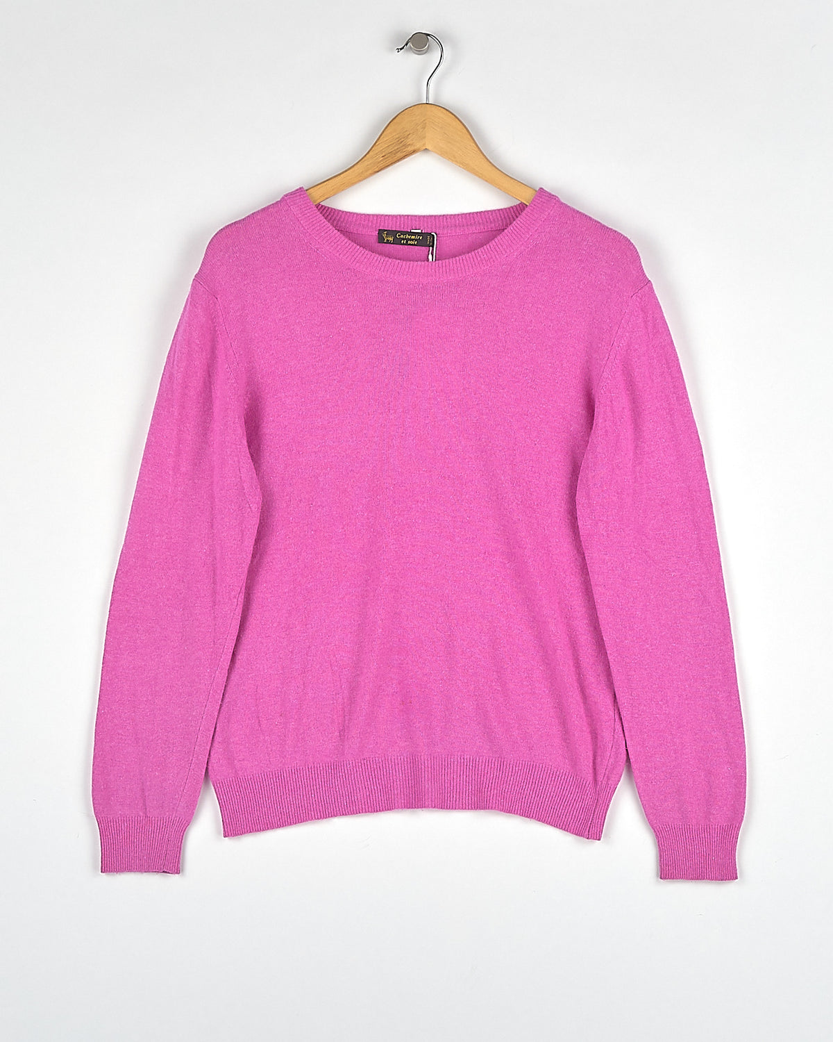 Pull en cachemire rose