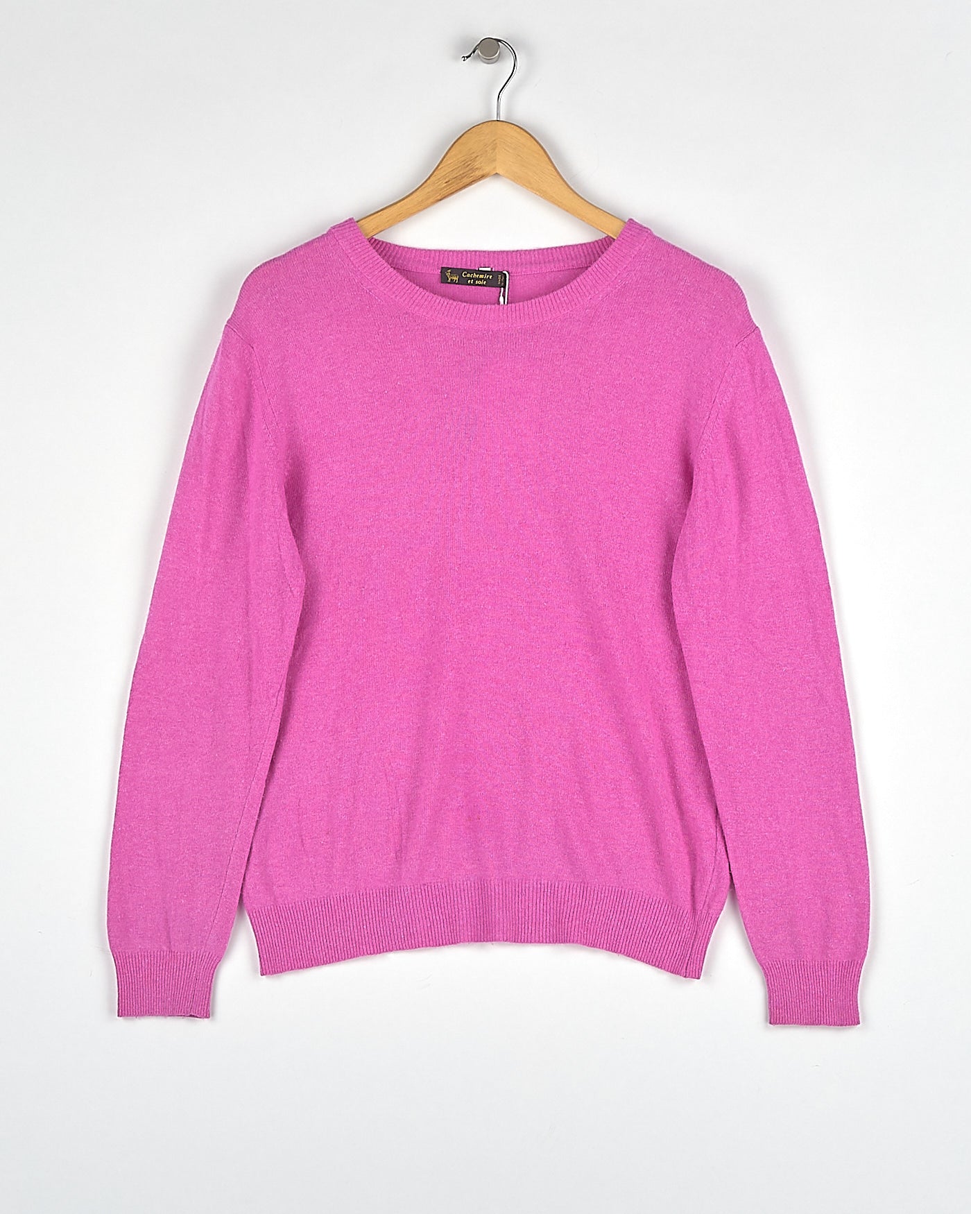 Pull en cachemire rose