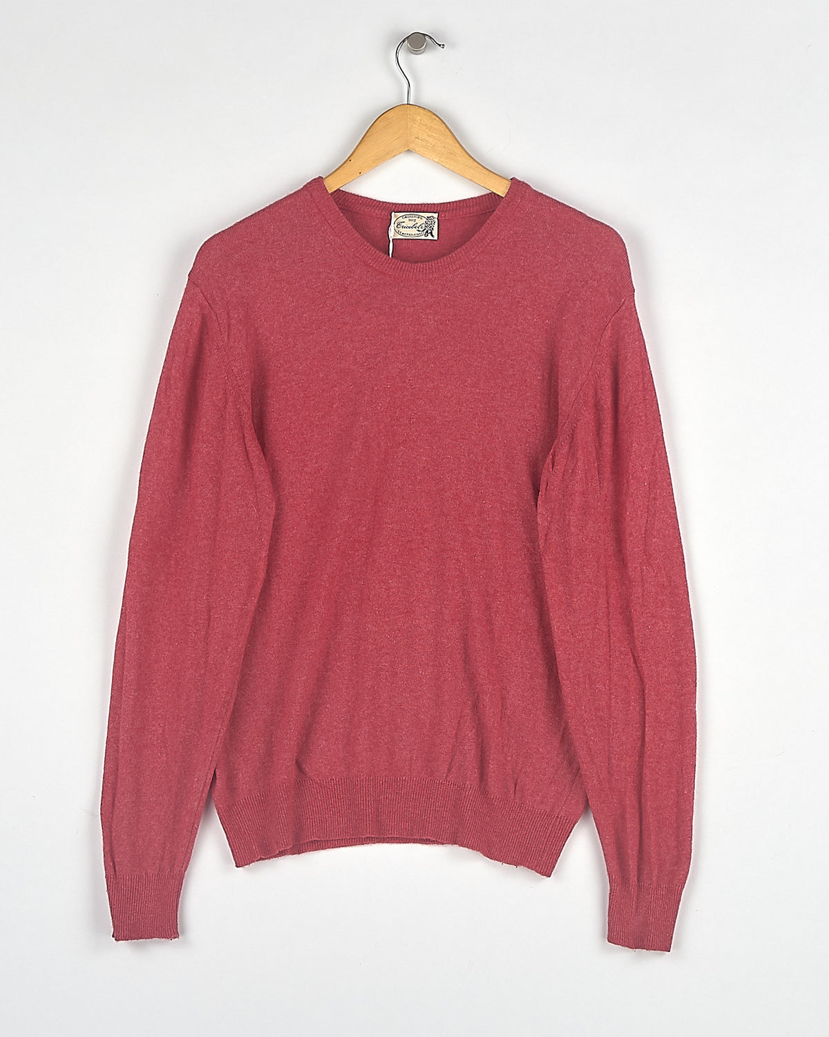 Pull en cachemire rouge carmin