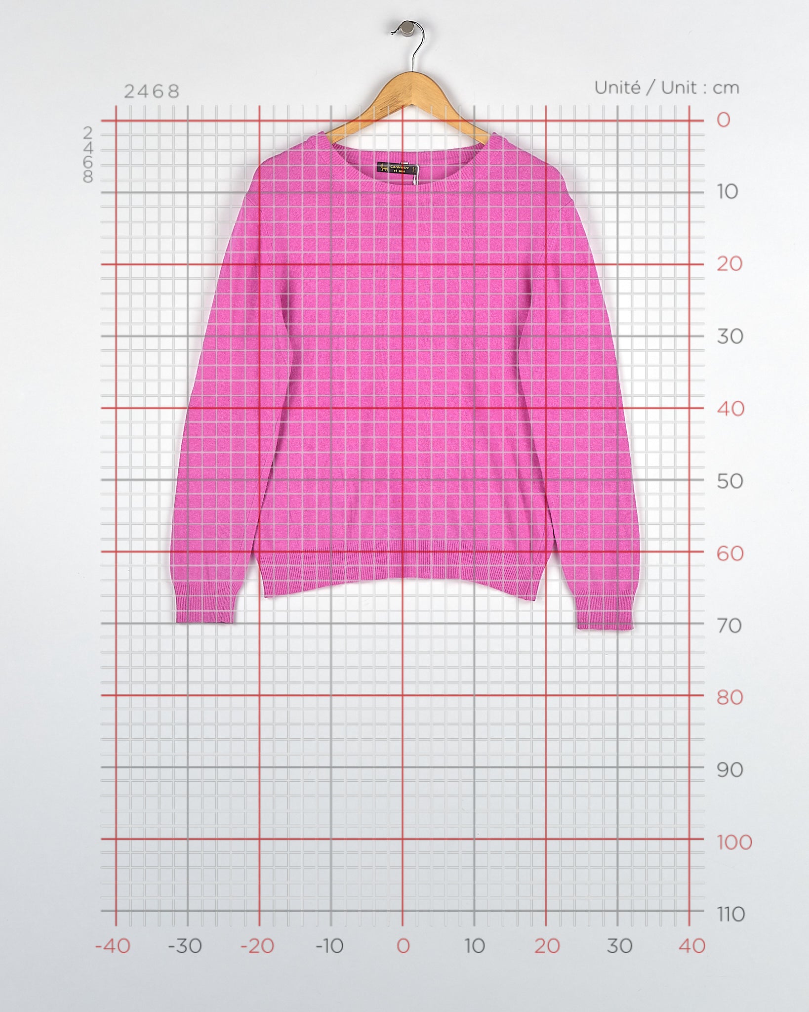 Pull en cachemire rose