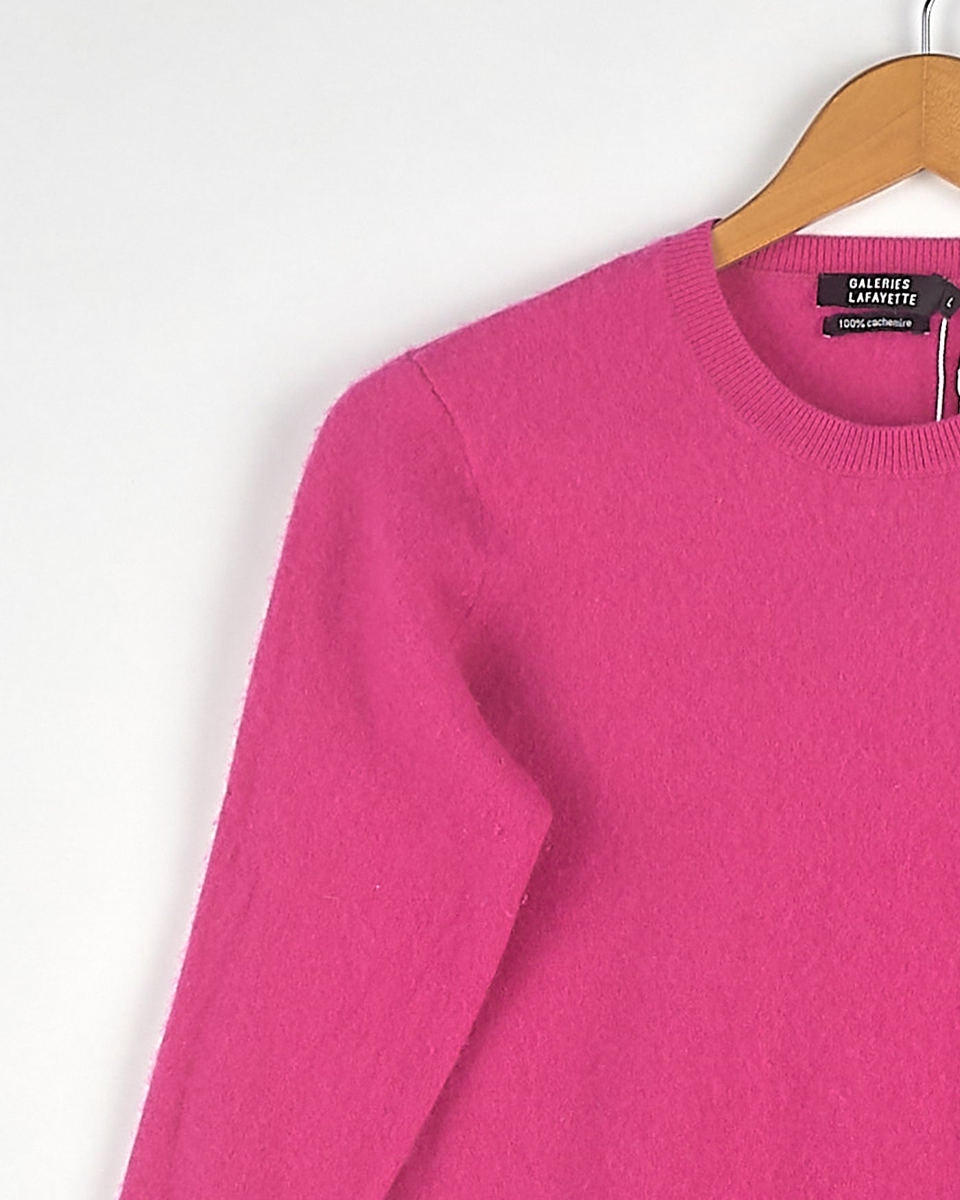 Pull en cachemire rose fushia