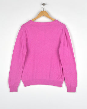 Pull en cachemire rose