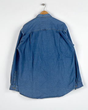 Chemise en denim bleu classique