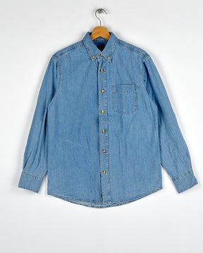 Chemise en denim clair classique