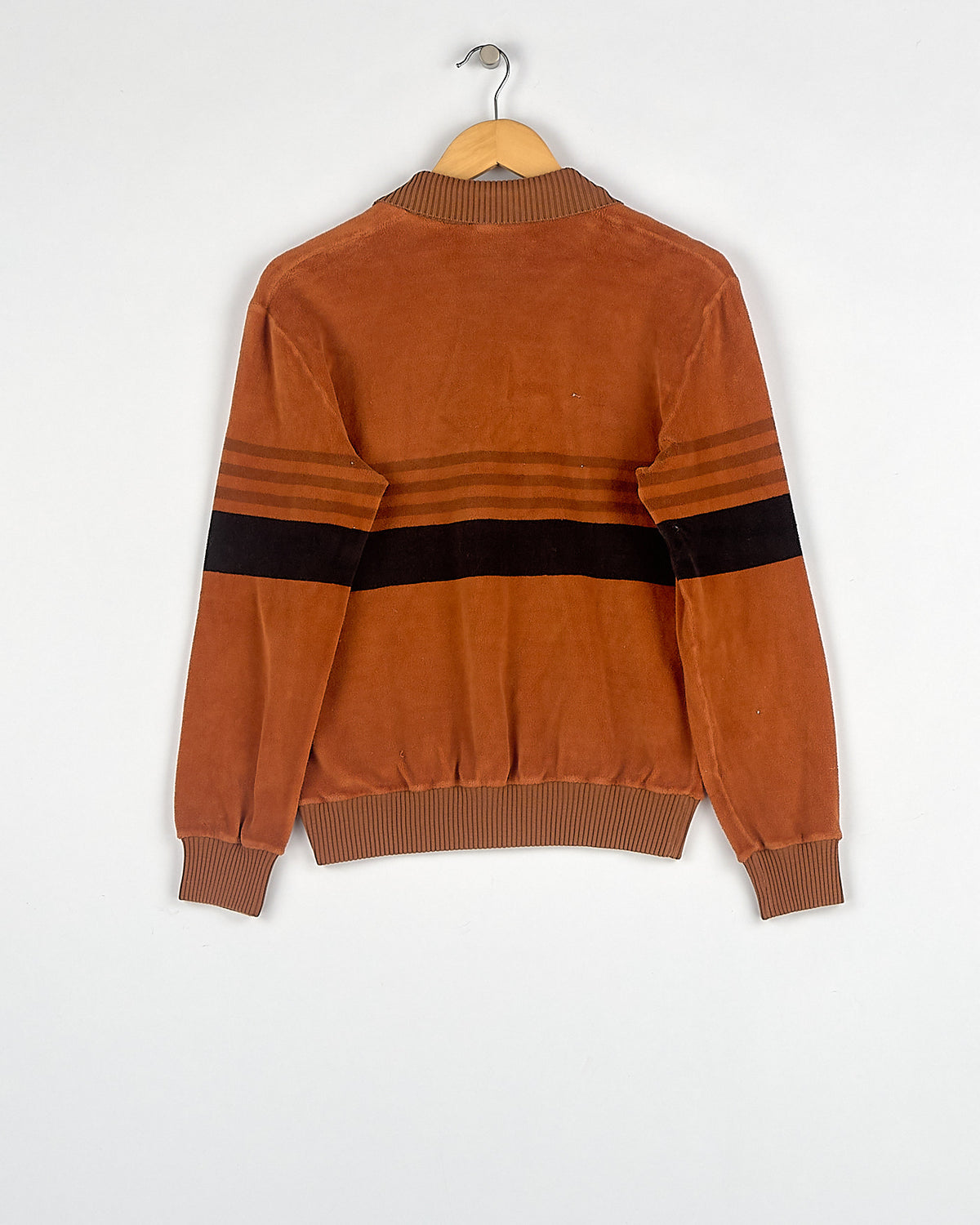 Pull en velours camel