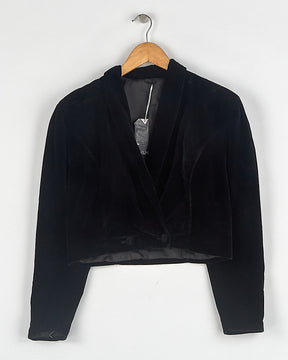Boléro en velours noir