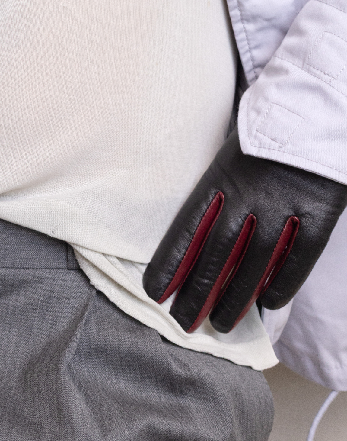 Gants en cuir vintage