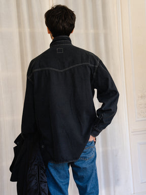 Chemise denim colorée