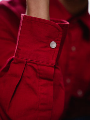 Chemise denim colorée